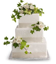 Roses and Ivy Cake Decoration Cottage Florist Lakeland Fl 33813 Premium Flowers lakeland